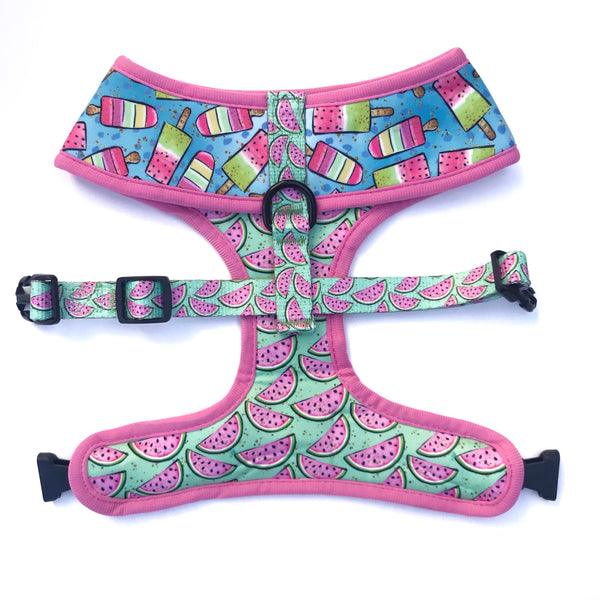 Popsicles and Watermelon Reversible Harness