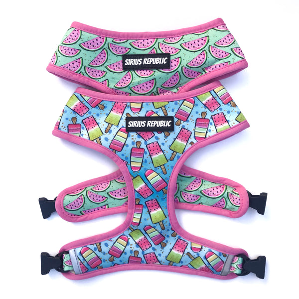 Popsicles and Watermelon Reversible Harness